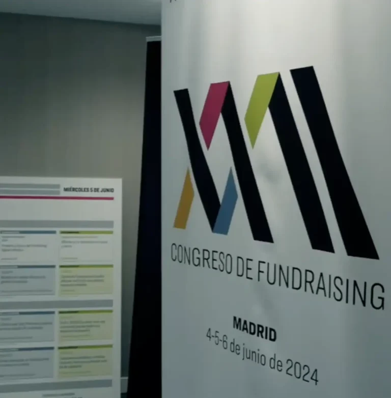 Estand del Congrés Nacional de Fundraising a Madrid